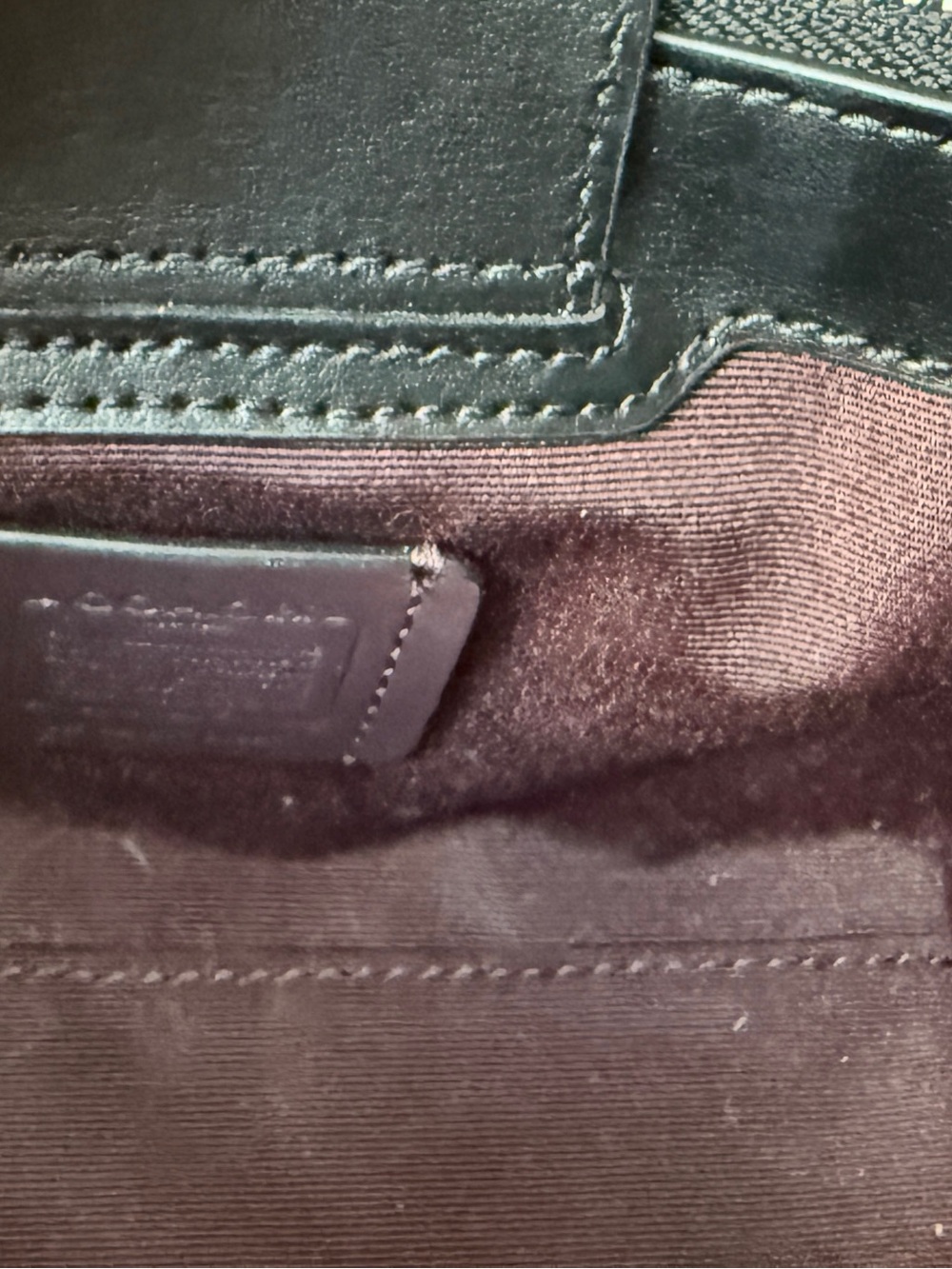 Coach Black Mini Leather Satchel Crossbody NWOT   Silver hardware. - Picture 8 of 8